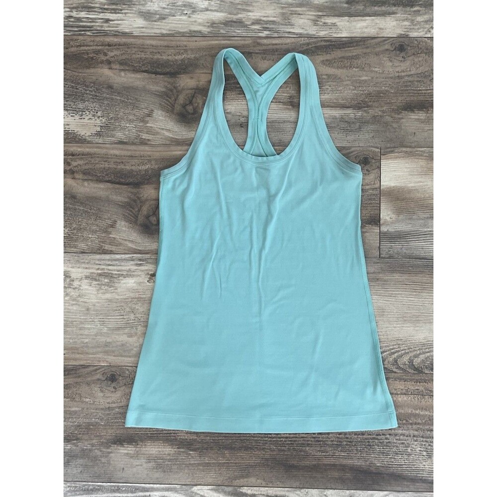 Lululemon Women’s Size 6 Green Racerback Tank Top Stretch Breathable Yoga